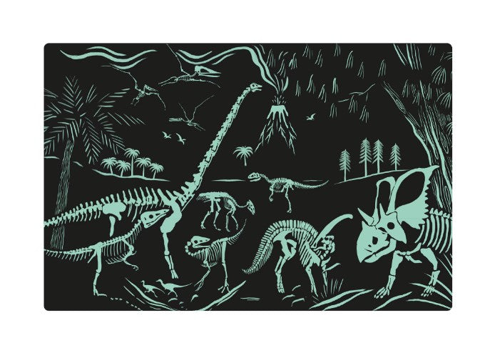 PUZZLE CARE STRALUCESTE IN INTUNERIC, KIDS, 60 DE PIESE, DINOZAURI - APLI (APL19435)