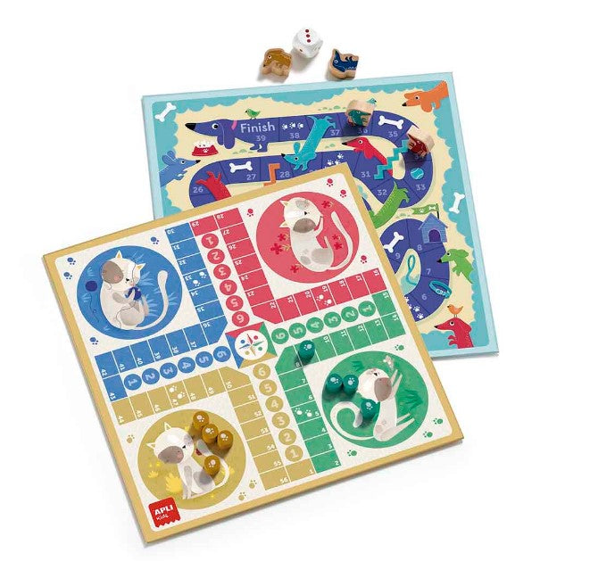 SET DE JOCURI, KIDS, GASTE, 4 IN LINIE, CHITIBUSURI, SERPI SI SCARI - APLI (APL19147)