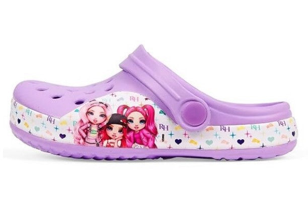 PAPUCI CU BARETA RAINBOW HIGH, PENTRU FETE, PVC SI EVA, MARIME 29-34, LILA - PERLETTI