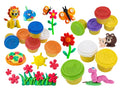 RAINBOW PLASTICIDE SET, 13 COLORS X 25 G, WITH ANIMAL SHAPES - GLOBO KIDEA (GL41571)