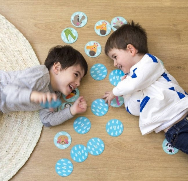 PUZZLE - SAFARI JOC MEMORIE IN CUTIE DE DEPOZITARE CASUTA, 24 PIESE - APLI (APL16820)
