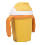 CUP WITH STRAW, BIODEGRADABLE, OCHER 250 ML - BO JUNGLE (BJB552040)