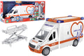 TOY AMBULANCE FOR CHILDREN, GLOBO HEROES, WHITE, 36 CM LENGTH - GLOBO (GL42525)