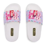 PAPUCI RAINBOW HIGH, PENTRU FETE, PVC, MARIME 28-32, LILA SI ALB - PERLETTI