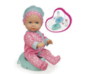 BABY DOLL WITH STAR AND UNICORN DRESS AND MULTICOLOR HAT, 30 CM - RS TOYS (RS11918)