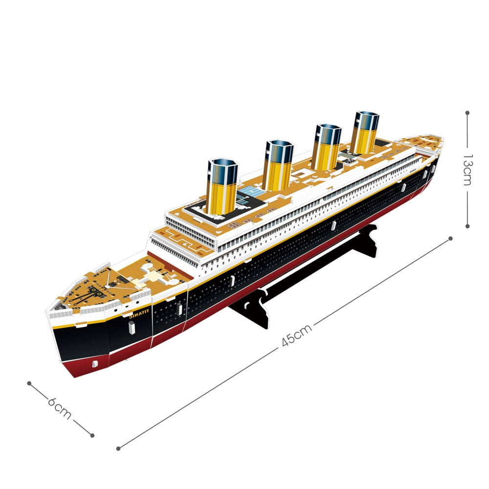 PUZZLE 3D NAVA MICA TITANIC 35 PIESE - CUBIC FUN (CUT4012h)