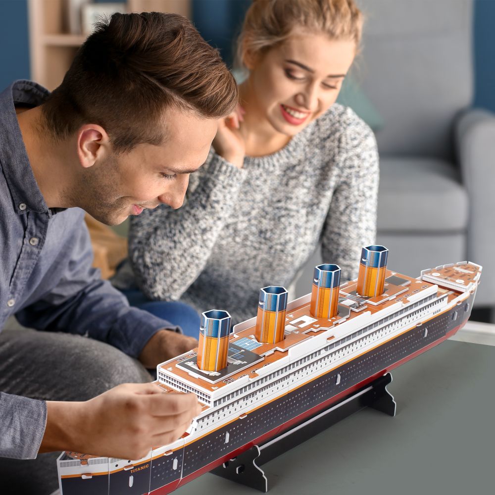 PUZZLE 3D NAVA MICA TITANIC 35 PIESE - CUBIC FUN (CUT4012h)