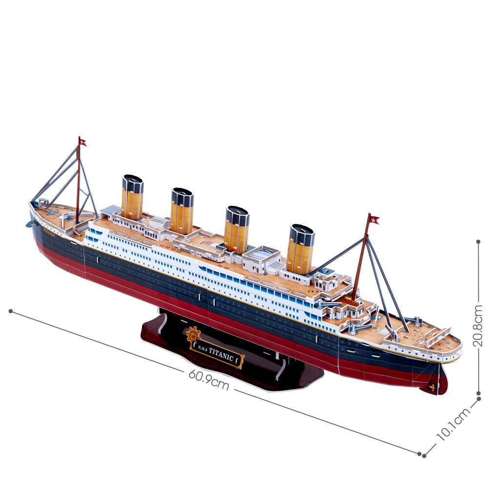 PUZZLE 3D NAVA MEDIE TITANIC 125 PIESE - CUBIC FUN (CUT4045H)