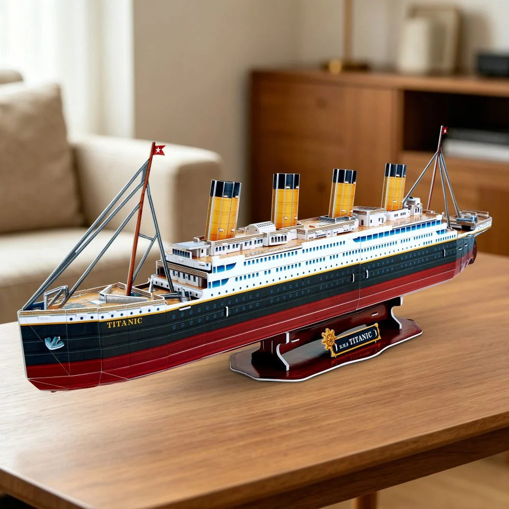 PUZZLE 3D NAVA MEDIE TITANIC 125 PIESE - CUBIC FUN (CUT4045H)