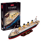 PUZZLE 3D NAVA MEDIE TITANIC 125 PIESE - CUBIC FUN (CUT4045H)
