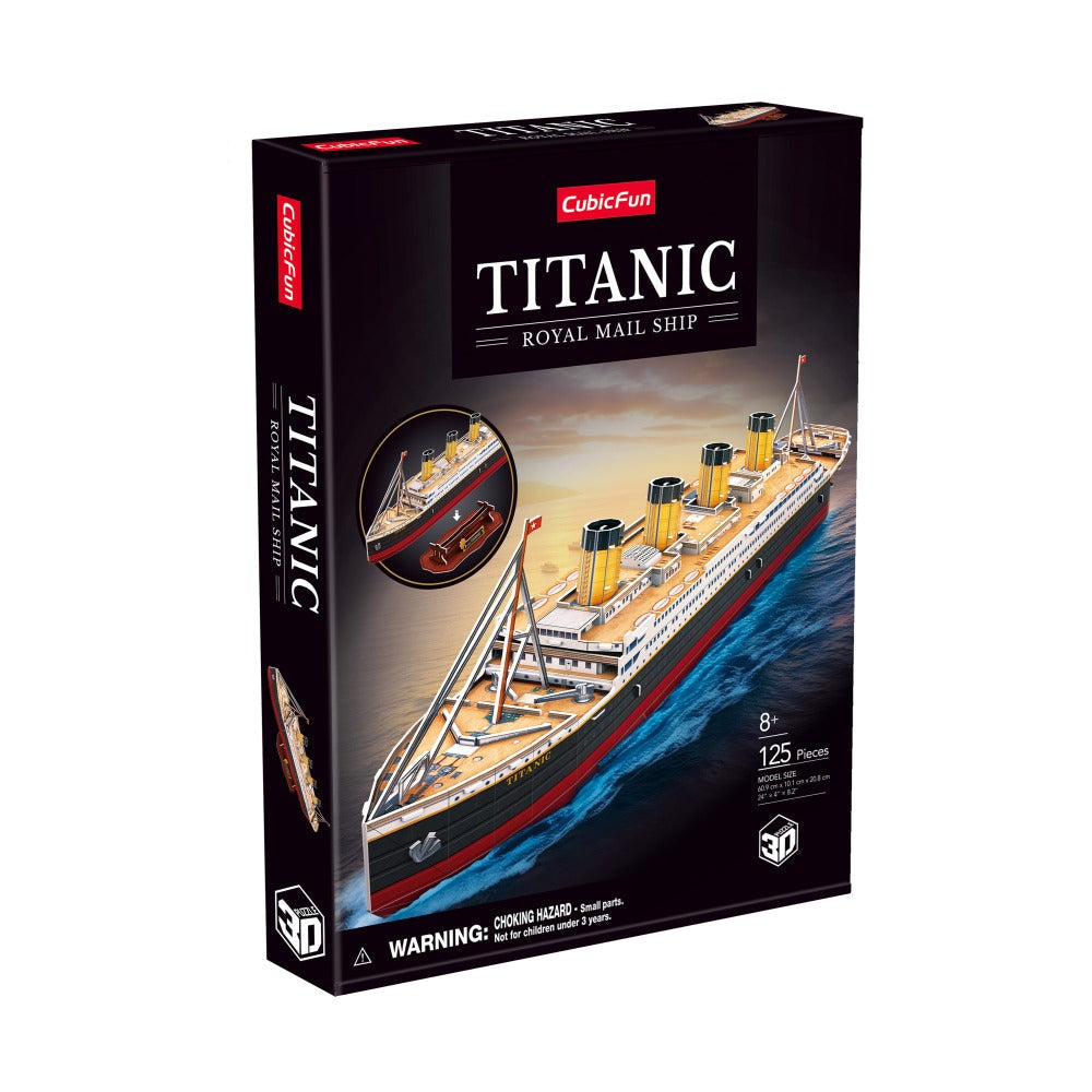 PUZZLE 3D NAVA MEDIE TITANIC 125 PIESE - CUBIC FUN (CUT4045H)