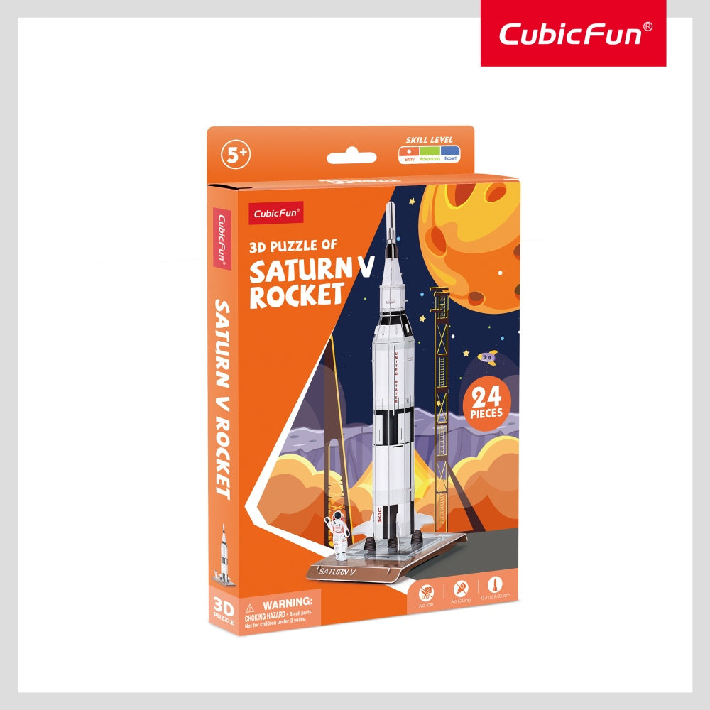 CUBIC FUN - 3D PUZZLE SATURN V 24 PIECES - CUBIC FUN (CUW3198)