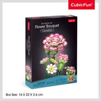 BUCHET DE FLORI 3D GAROAFA 134 PIESE - CUBIC FUN (CUW3300h)