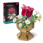 BUCHET DE FLORI 3D TRANDAFIR 120 PIESE - CUBIC FUN (CUW3301h)