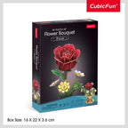 BUCHET DE FLORI 3D TRANDAFIR 120 PIESE - CUBIC FUN (CUW3301h)