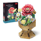 BUCHET DE FLORI 3D CAMELIE 109 PIESE - CUBIC FUN (CUW3302h)