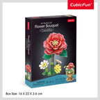 BUCHET DE FLORI 3D CAMELIE 109 PIESE - CUBIC FUN (CUW3302h)