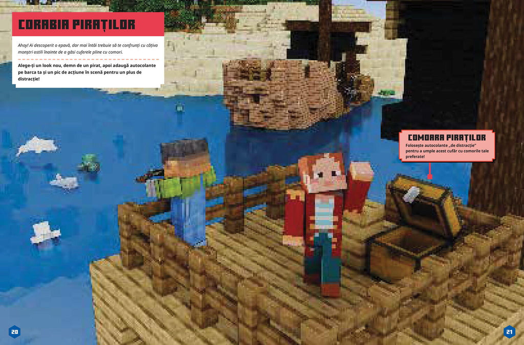 MINECRAFT. CREEAZA-TI PROPRIILE PERSONAJE - CARTE CU AUTOCOLANTE - DPH (978-606-048-813-2)