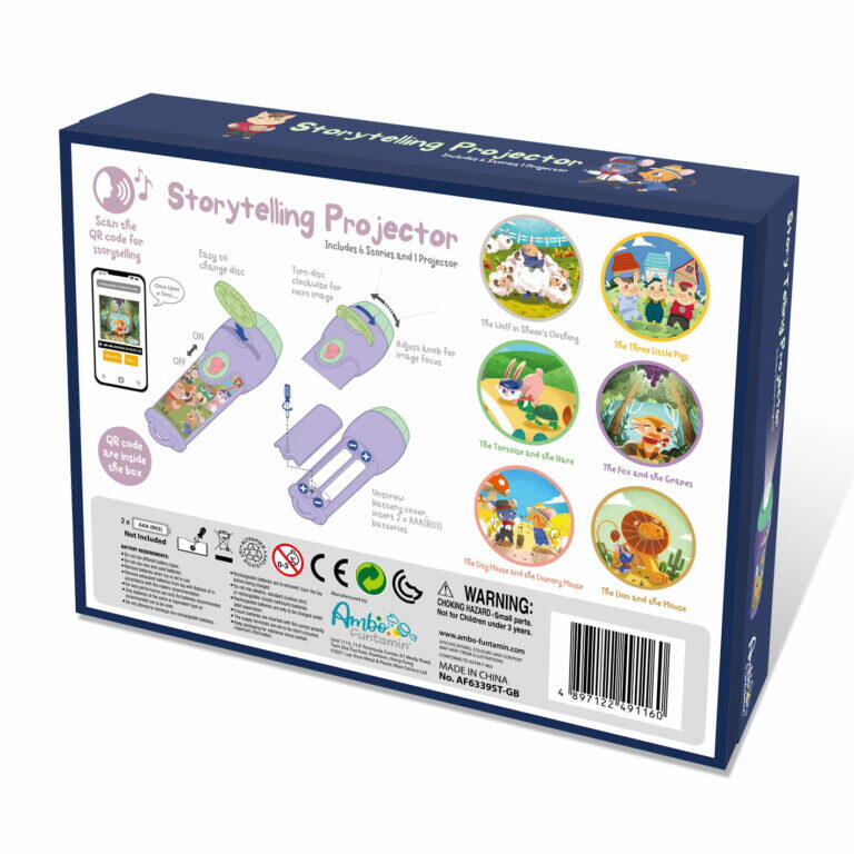SET PROIECTOR TIP LANTERNA CU 6 FABULE - AMBO FUNTAMIN (AF6339ST-GB)