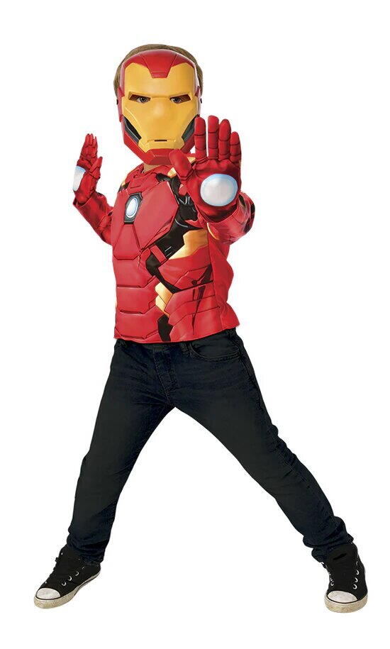 SET BLUZA CU MUSCHI & MASCA - IRON MAN - RUBIES (40228)