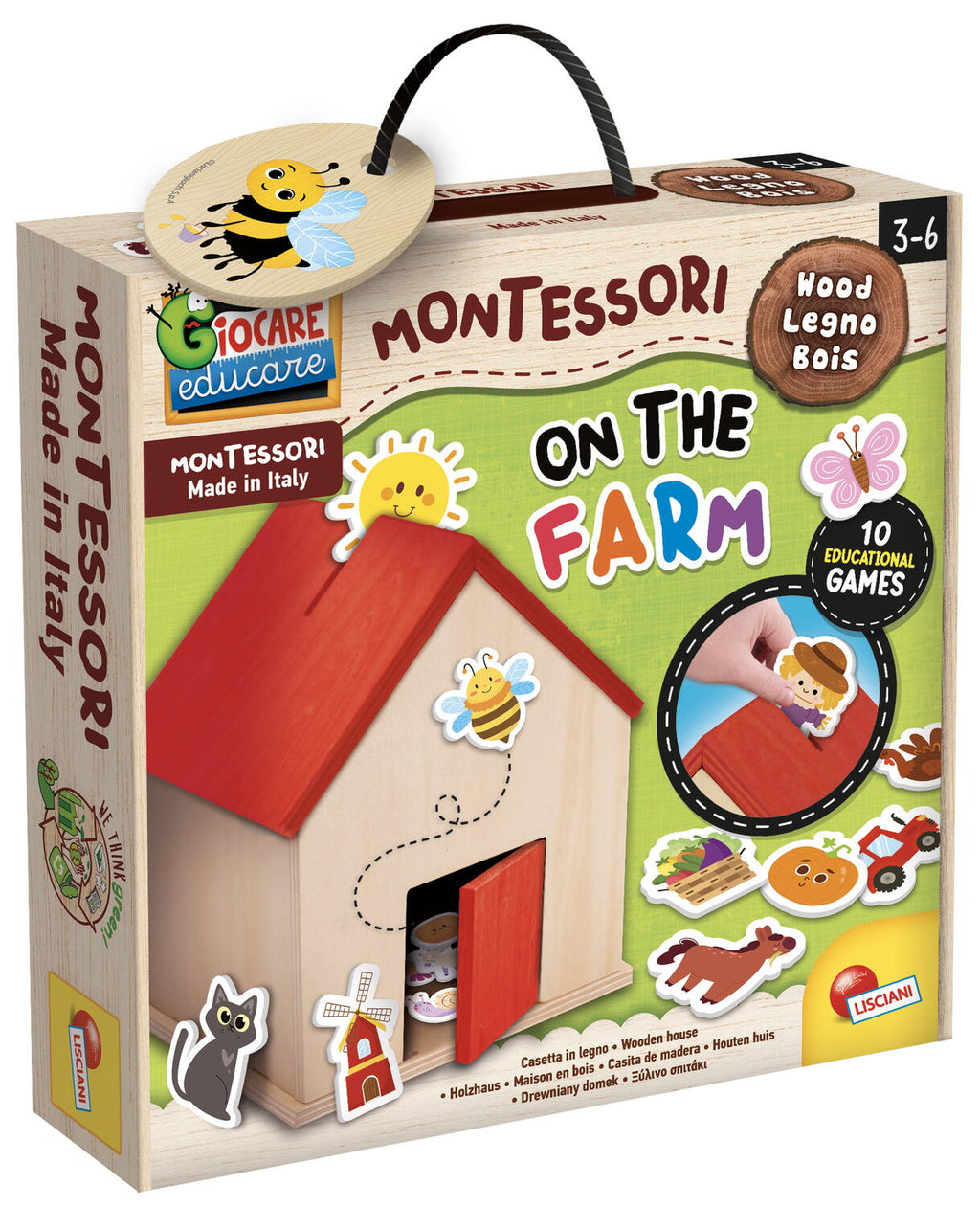 JOC MONTESSORI DIN LEMN - LA FERMA - LISCIANI (L105403)