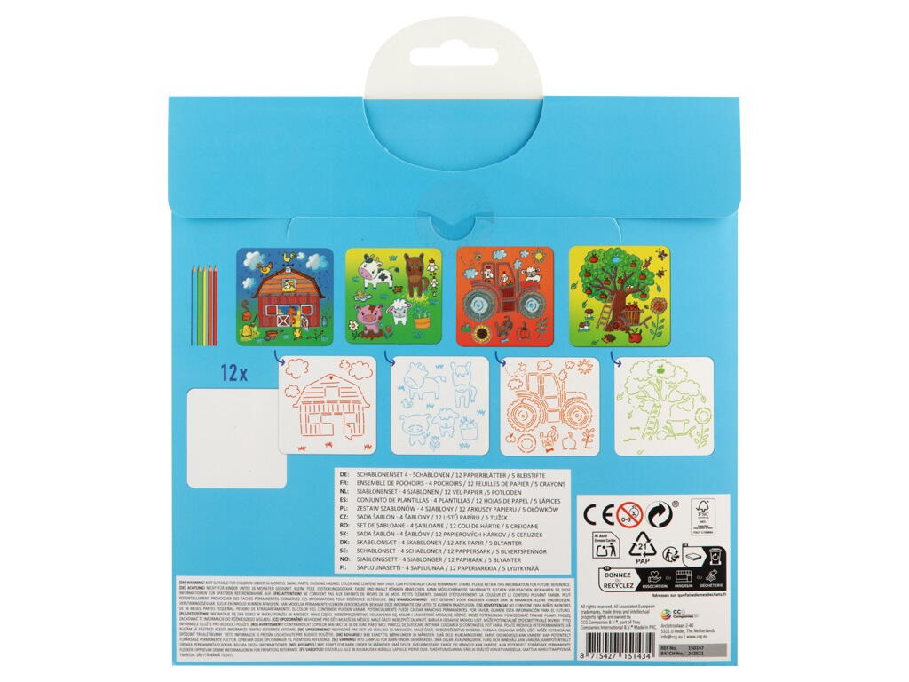 SET CREATIV CU SABLOANE - LA FERMA - MOXY (150147)