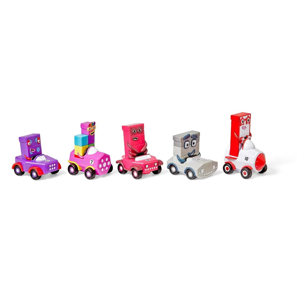 SET MINI VEHICULE NUMBERBLOCKS - DE LA 6 LA 10 - HAND2MIND (HM96928-UK)