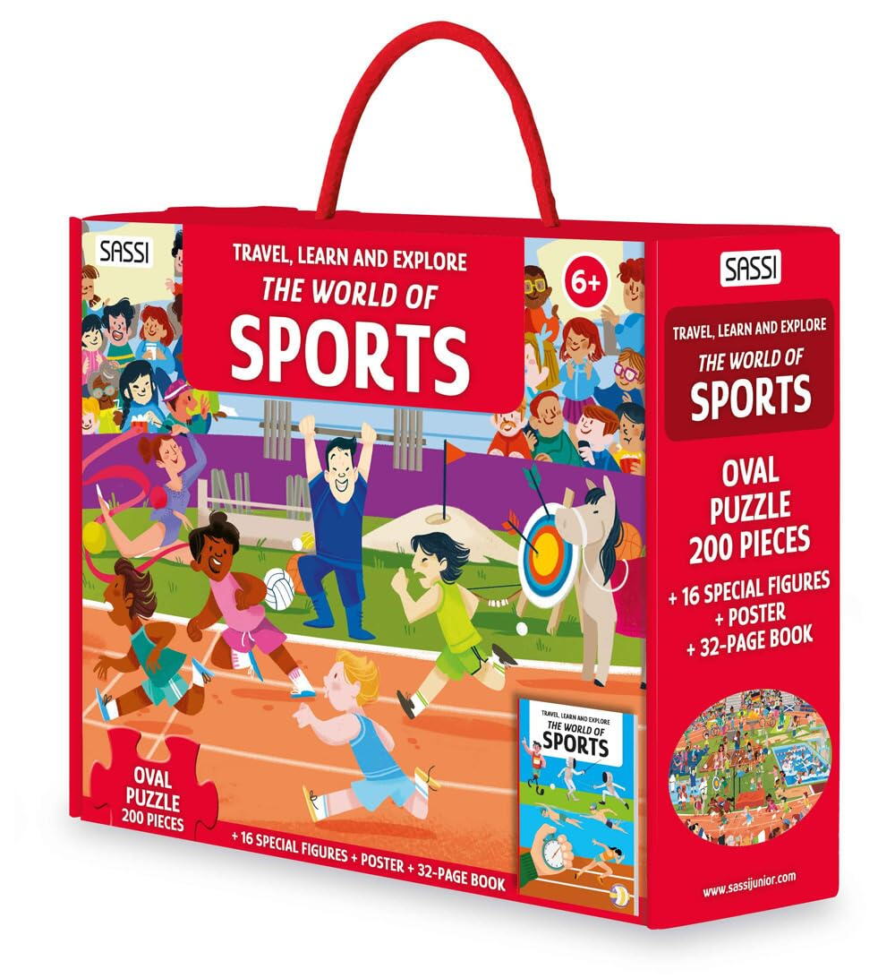 CUNOASTE SI EXPLOREAZA - PUZZLE ORA DE SPORT (200 PIESE) - SASSI (978-88-303-5501-9)
