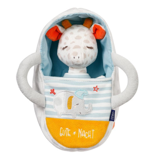 JUCARIE DE PLUS - GIRAFA SOMNOROASA IN COSULET - FEHN (053166) - Libelula Vesela - Jucarii