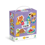 PUZZLE 4 IN 1 - ANIMALE DE COMPANIE (2, 3, 4 PIESE) - DODO (DO300688)