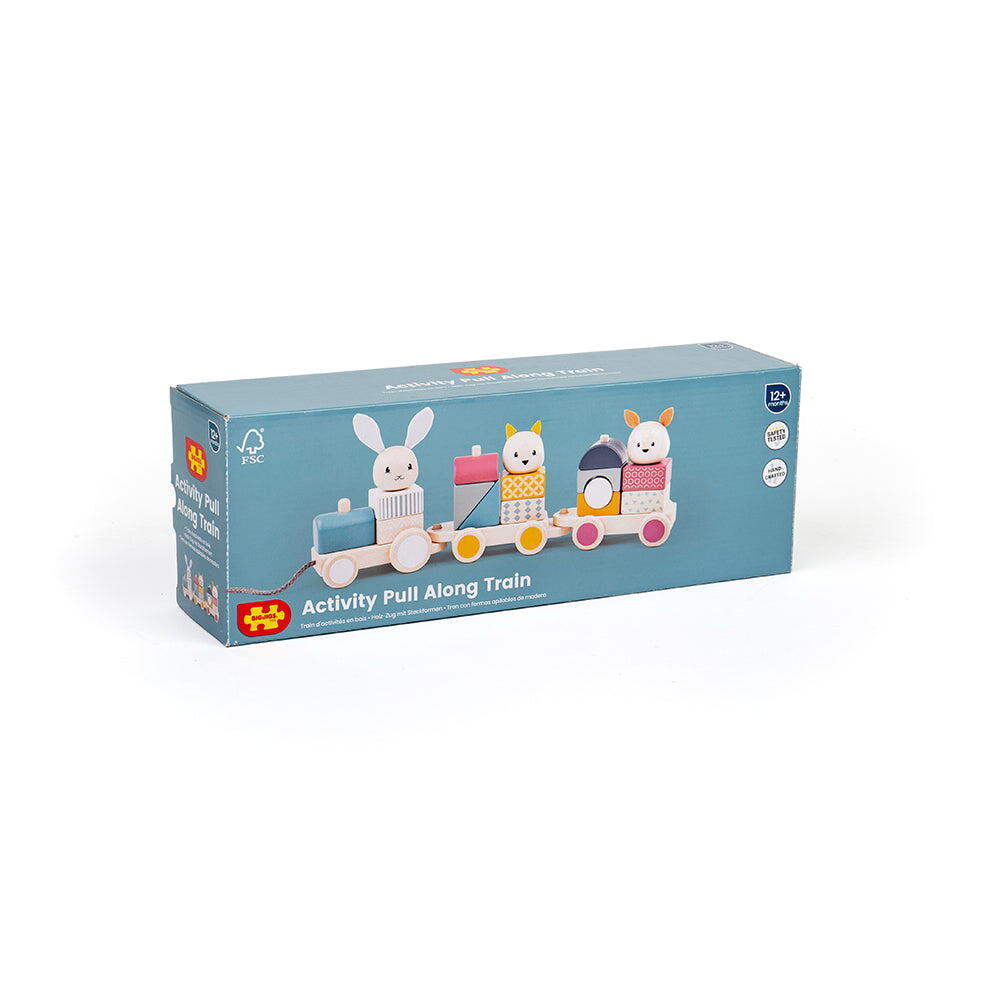 TRENULET CU FORME - ANIMALUTE VESELE - BIGJIGS TOYS (32012)