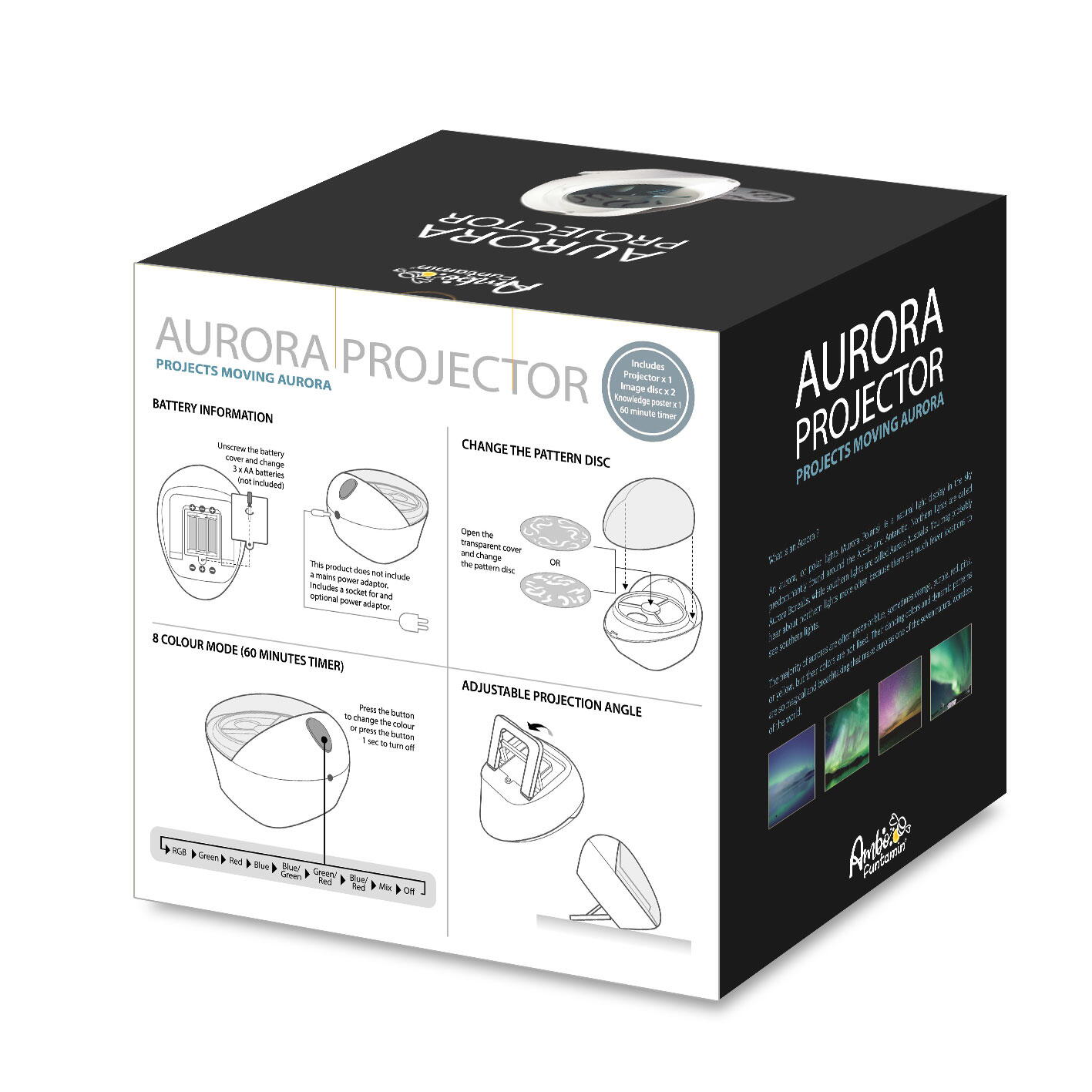 PROIECTOR - DESCOPERA AURORA BOREALA - AMBO FUNTAMIN (AF6703)