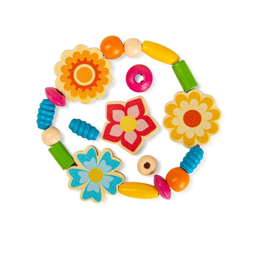 SET DE CREATIE DIN LEMN - BIJUTERII CU FLORICELE - BIGJIGS TOYS (38013)