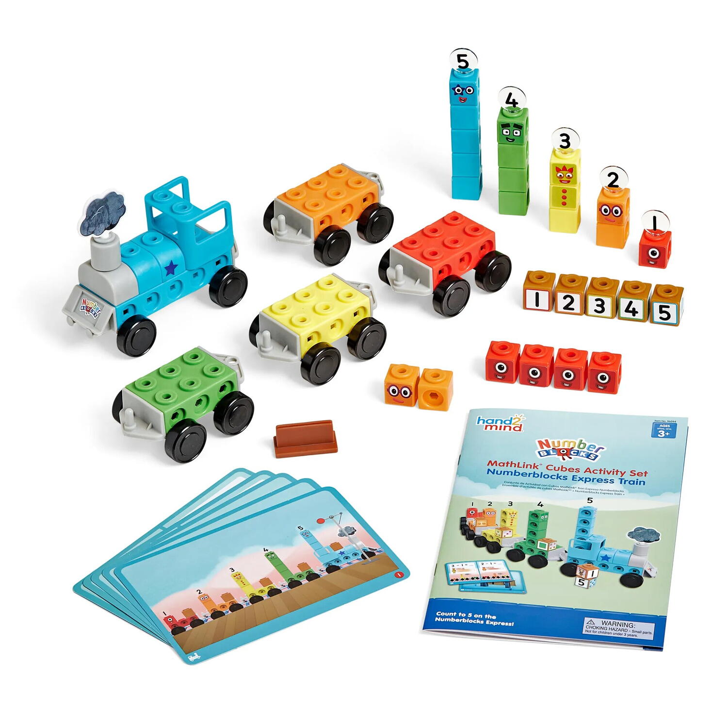 MATHLINK®CUBES NUMBERBLOCKS - TRENULET EXPRESS - HAND2MIND (HM96094-UK)