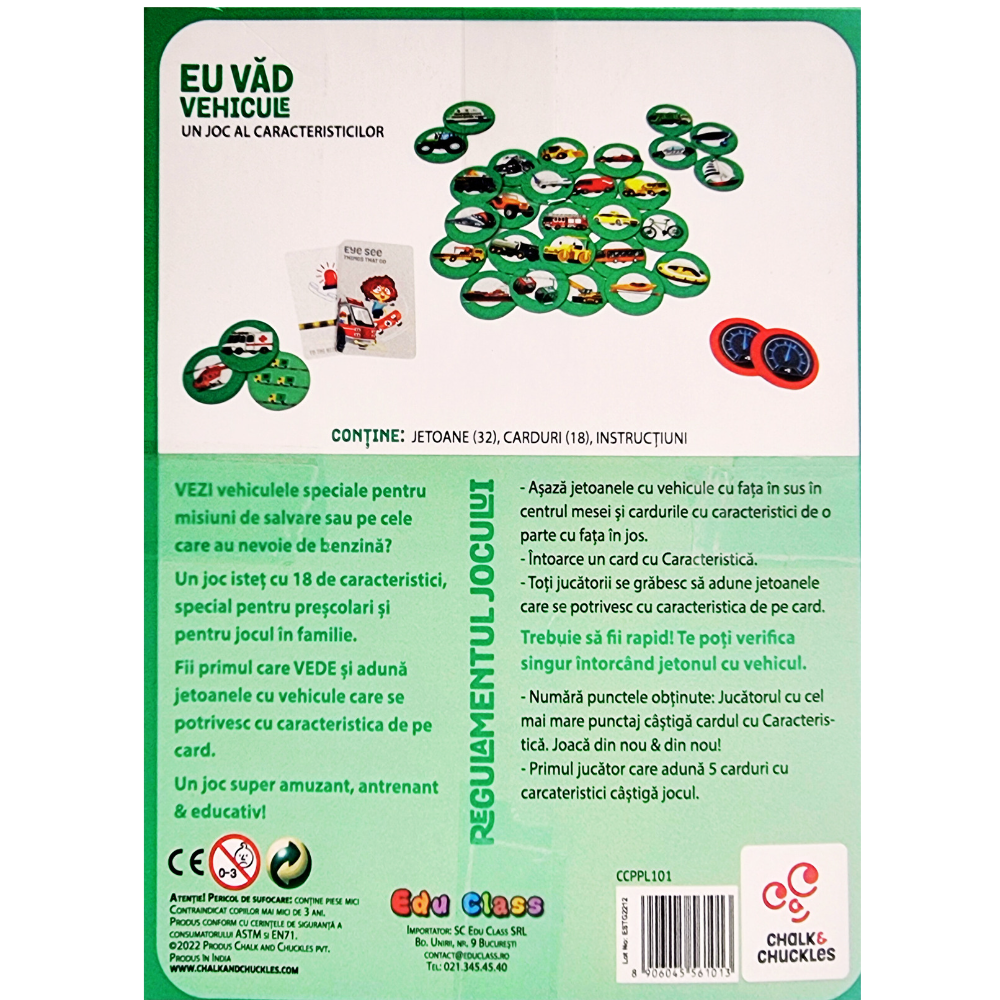 JOC DE LOGICA - EU VAD - VEHICULE - CHALK AND CHUCKLES (CCPPL101)