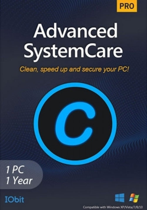 IOBIT ADVANCED SYSTEMCARE 16 PRO (PC) (1 DEVICE, 1 YEAR) - PC - OFFICIAL WEBSITE - MULTILANGUAGE - WORLDWIDE
