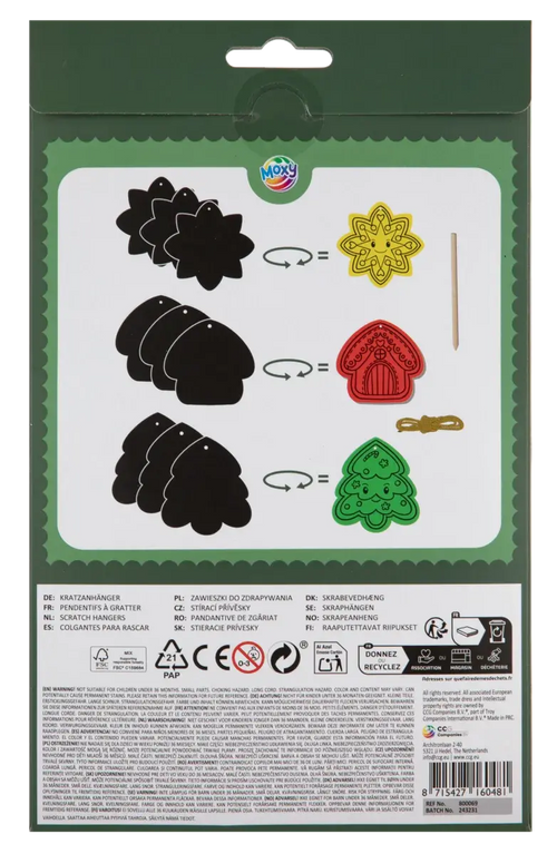 SET DE RAZUIT - DECORATIUNI DE CRACIUN - MOXY (800069)