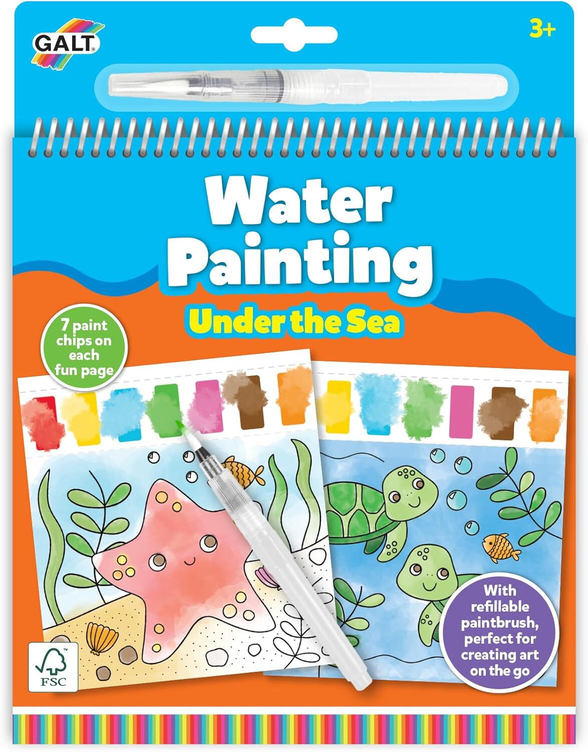 WATER PAINTING: CARTE DE COLORAT ANIMALUTE MARINE - GALT (1150400340)