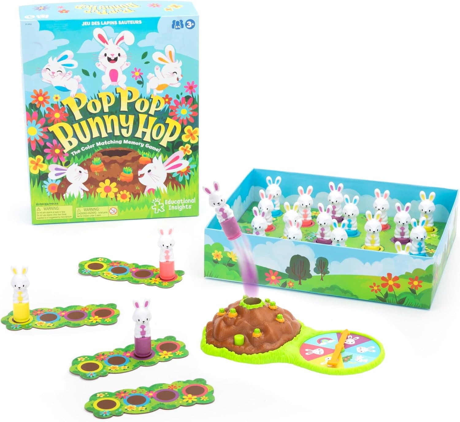 JOC DE MEMORIE - POP POP BUNNY HOP - EDUCATIONAL INSIGHTS (EI-2912)