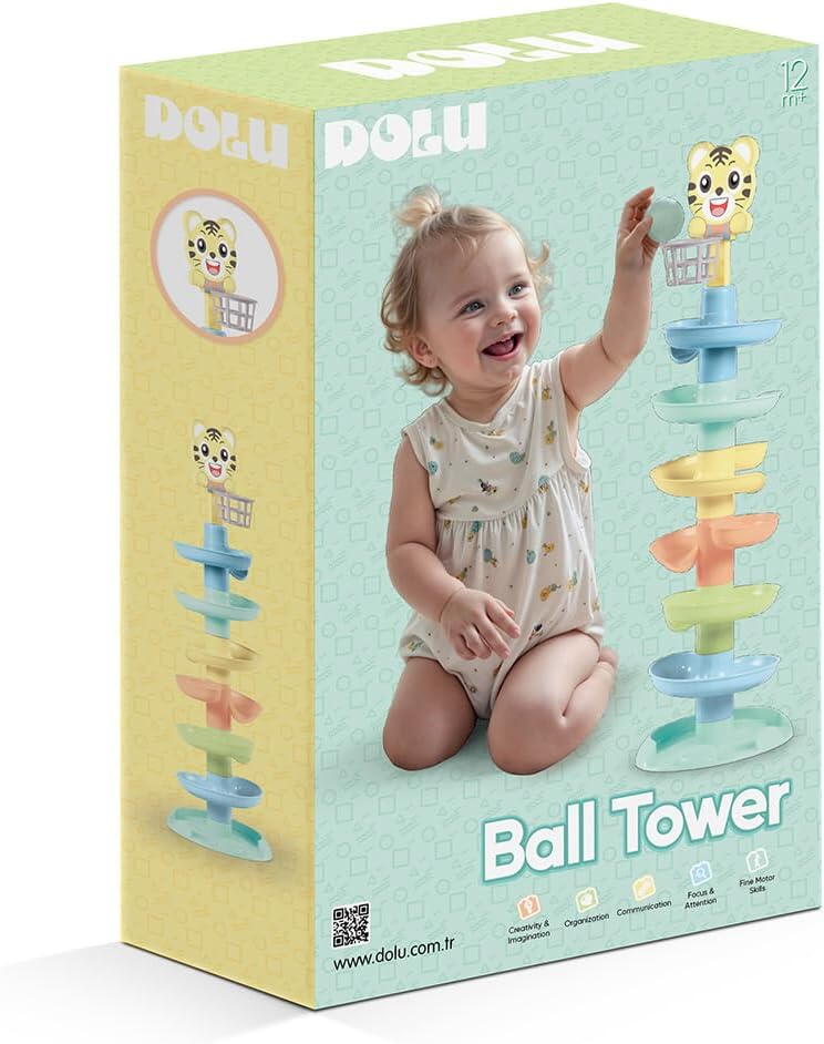 PRIMUL MEU TURNULET CU BILA - PASTEL (63 CM) - DOLU (D5207)