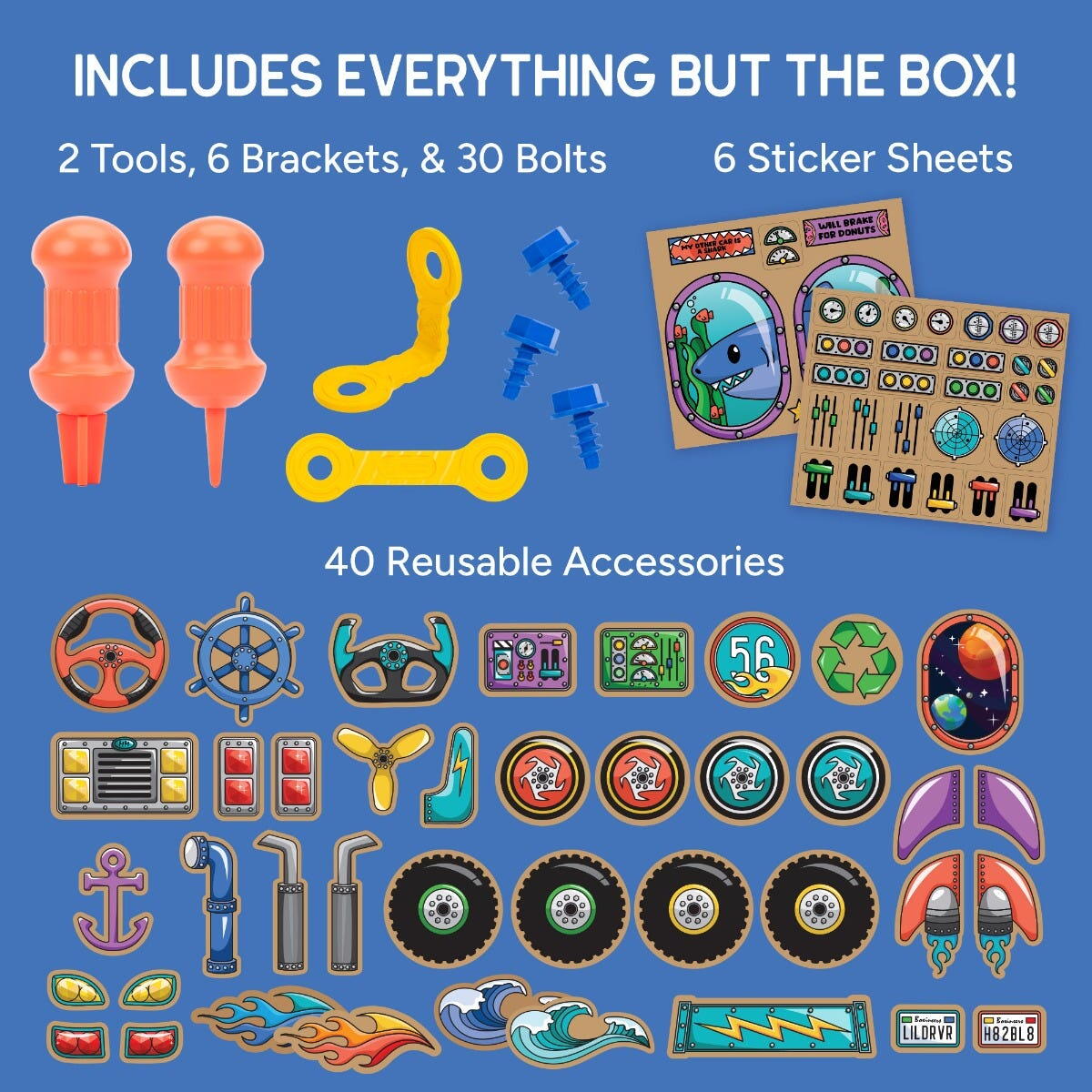 SET DE CREATIE BOXINEERS™ - VEHICULE DIN CARTON - EDUCATIONAL INSIGHTS (EI-1513)