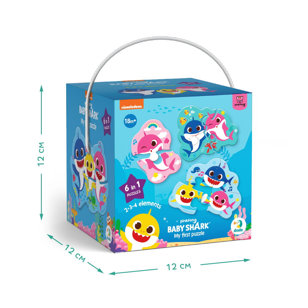 PUZZLE 6 IN 1 - BABY SHARK (2, 3, 4 PIESE) - DODO (DO200587)