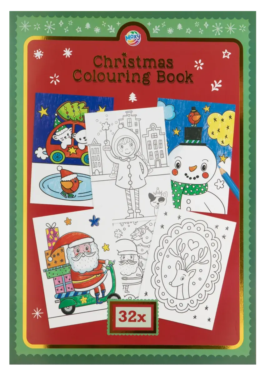 CARTE DE COLORAT - VINE CRACIUNUL (32 PAG.) - MOXY (800070)