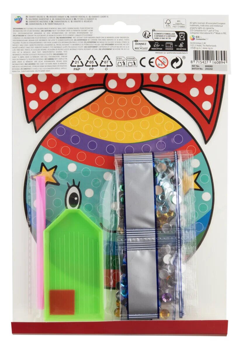 SET PICTURA CU DIAMANTE XL - GLOB DE CRACIUN - MOXY (800080-1)