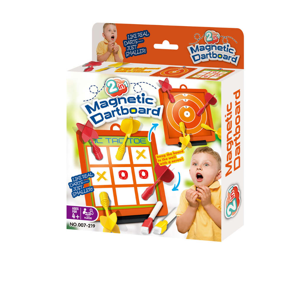 MAGNETIC DARTS GAME 2 IN 1 - X AND 0 - OWL (007219)