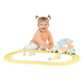 SET DE CONSTRUCTII CU TRENULET - 58 PIESE (PASTEL) - DOLU (D5221)