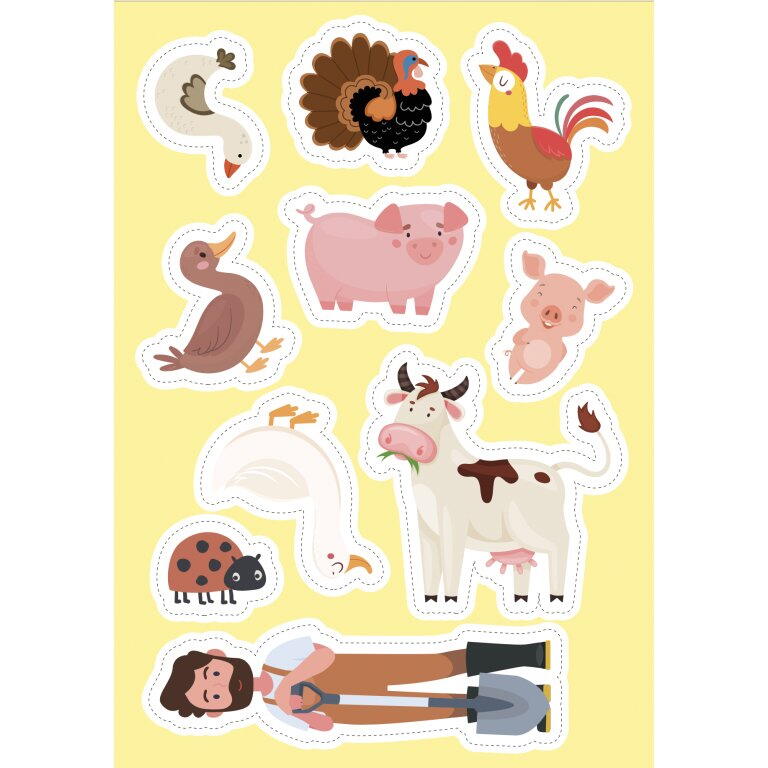 CARTE DE ACTIVITATI CU ABTIBILDURI - FERMA - SASSI (978-88-303-1321-7)