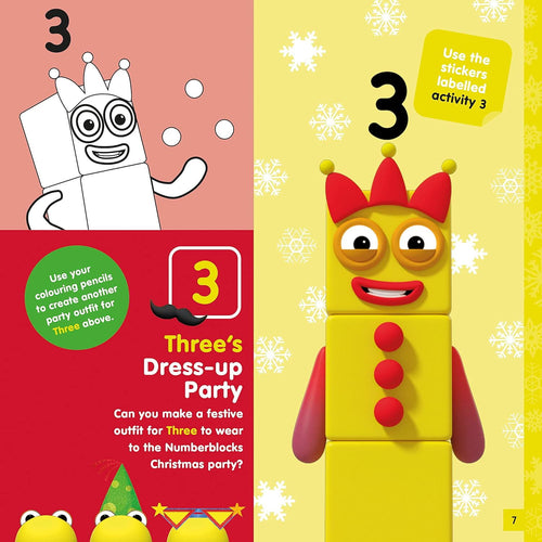 CARTE CU ABTIBILDURI SI ACTIVITATI - MAGIA CRACIUNULUI - NUMBERBLOCKS (9781782269533)
