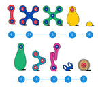 CLIXO® MAGNETIC BUILDING TOY - WHEEL MODELS (72 PIECES) - CLIXO (CL-WHCR-RB-1)