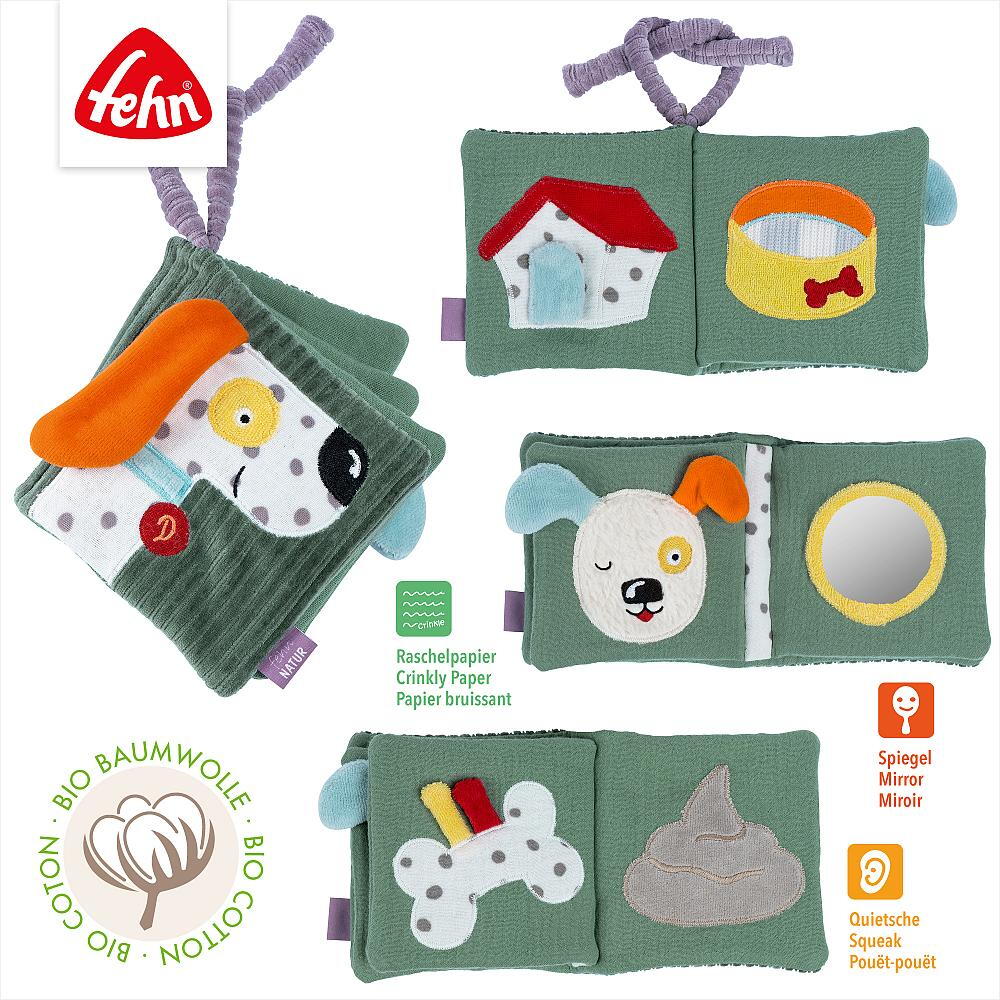 CARTE DIN PLUS PENTRU BEBELUSI - CATELUS NATUR - FEHN (044041)